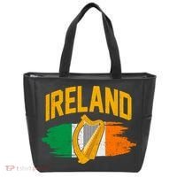 Distressed Ireland Coat Of Arms Harp Flag Tote Bag thumb 0