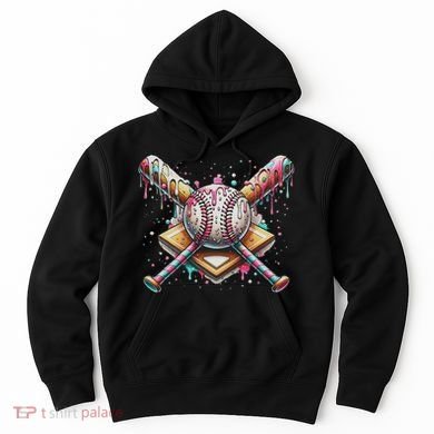 Drip Ice Cream Dripping Baseball Player Hoodie