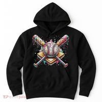 Drip Ice Cream Dripping Baseball Player Hoodie thumb 0