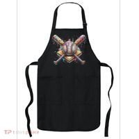 Drip Ice Cream Dripping Baseball Player Apron thumb 0