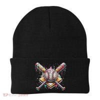 Drip Ice Cream Dripping Baseball Player Beanie thumb 0