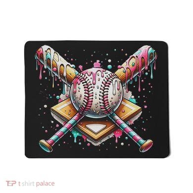 Drip Ice Cream Dripping Baseball Player Mousepad