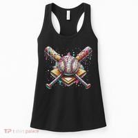Drip Ice Cream Dripping Baseball Player Women's Tank Top thumb 0