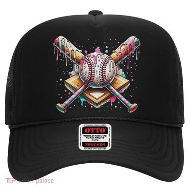 Drip Ice Cream Dripping Baseball Player Hat