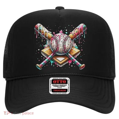 Drip Ice Cream Dripping Baseball Player Hat
