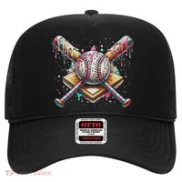 Drip Ice Cream Dripping Baseball Player Hat thumb 0