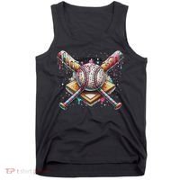 Drip Ice Cream Dripping Baseball Player Tank Top thumb 0