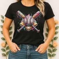 Drip Ice Cream Dripping Baseball Player Women's T-Shirt thumb 2