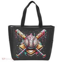 Drip Ice Cream Dripping Baseball Player Tote Bag thumb 0