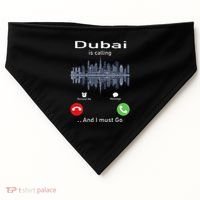 Dubai Is Calling And I Must Go USA-Made Doggie Bandana thumb 0