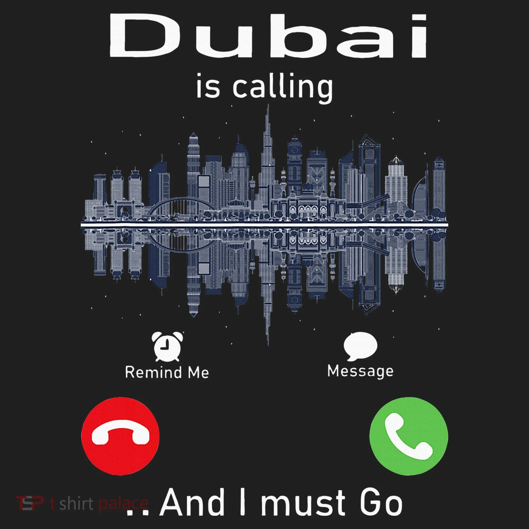 Dubai Is Calling And I Must Go Golf Towel