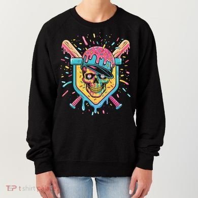 Drip Ice Cream Skull Women's Sweatshirt