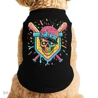 Drip Ice Cream Skull Doggie Tank thumb 0