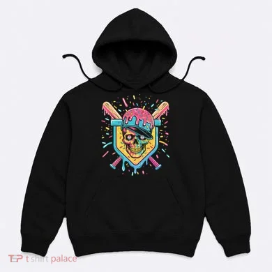 Drip Ice Cream Skull Hoodie