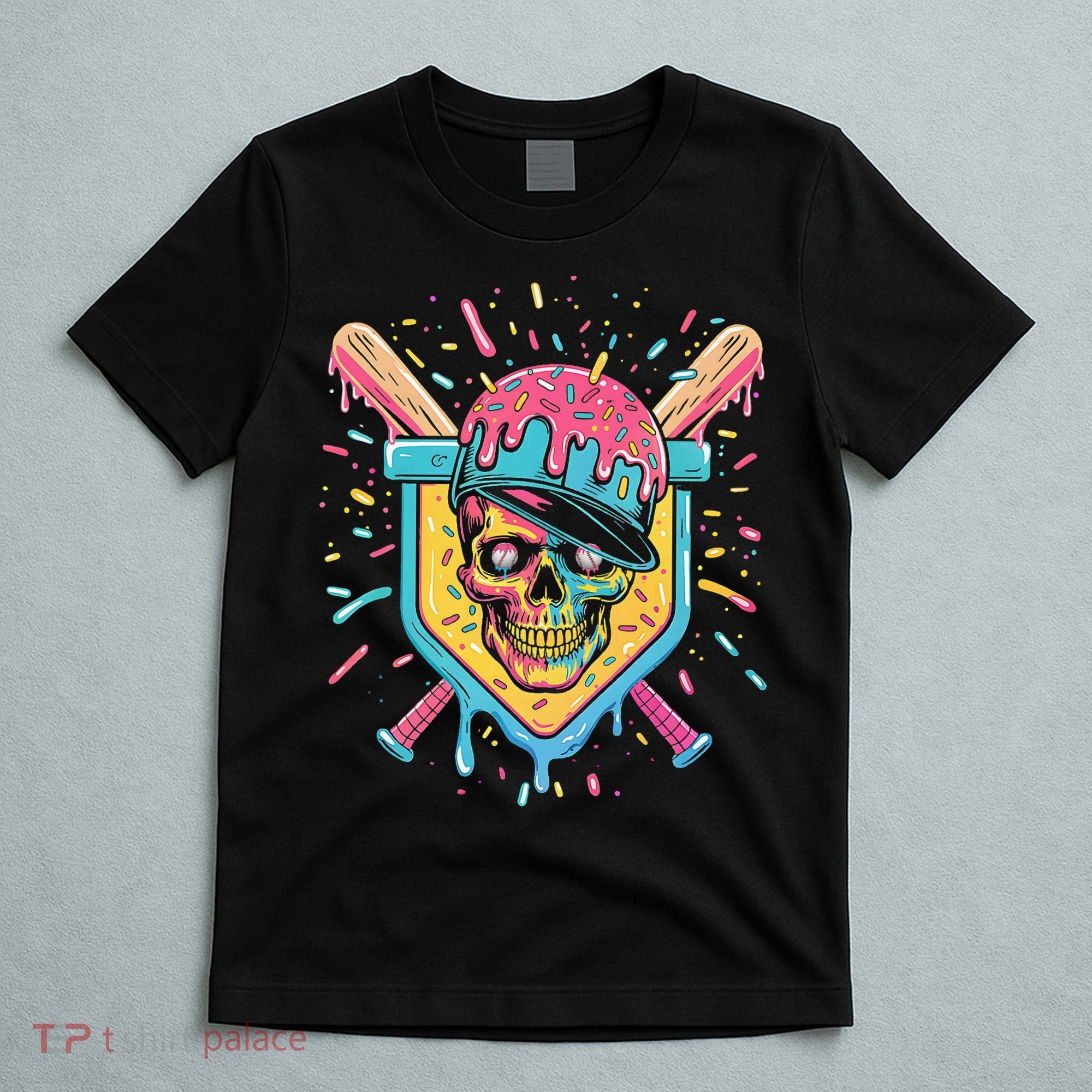 Drip Ice Cream Skull T-Shirt