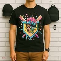 Drip Ice Cream Skull T-Shirt thumb 6