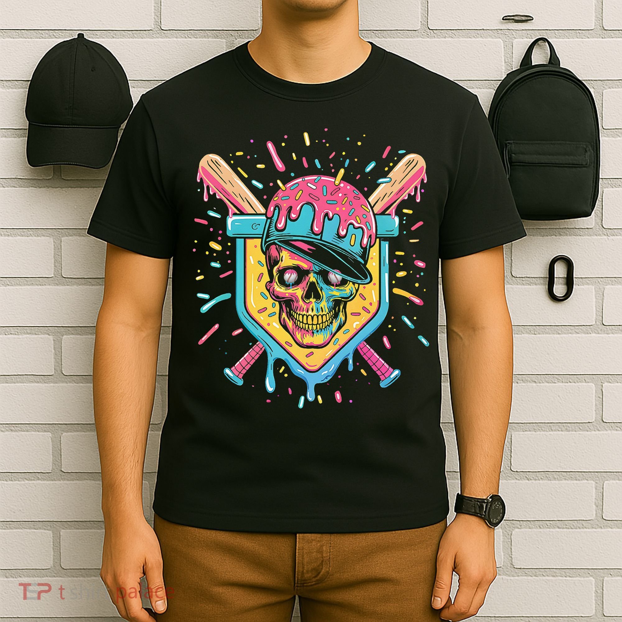 Drip Ice Cream Skull T-Shirt
