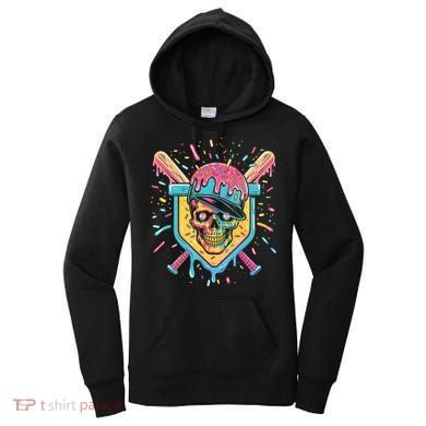 Drip Ice Cream Skull Women's Hoodie