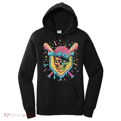 Drip Ice Cream Skull Women's Hoodie