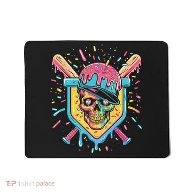 Drip Ice Cream Skull Mousepad