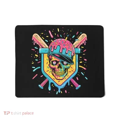 Drip Ice Cream Skull Mousepad