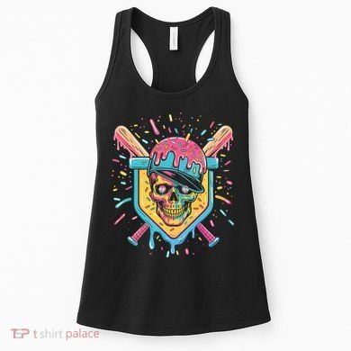 Drip Ice Cream Skull Women's Tank Top