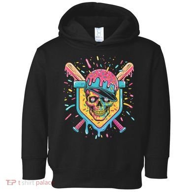 Drip Ice Cream Skull Toddler Hoodie