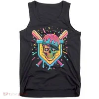 Drip Ice Cream Skull Tank Top thumb 0