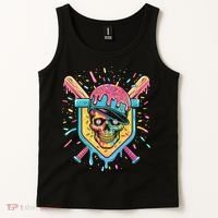 Drip Ice Cream Skull Tank Top thumb 2