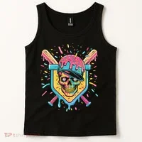 Drip Ice Cream Skull Tank Top thumb 2