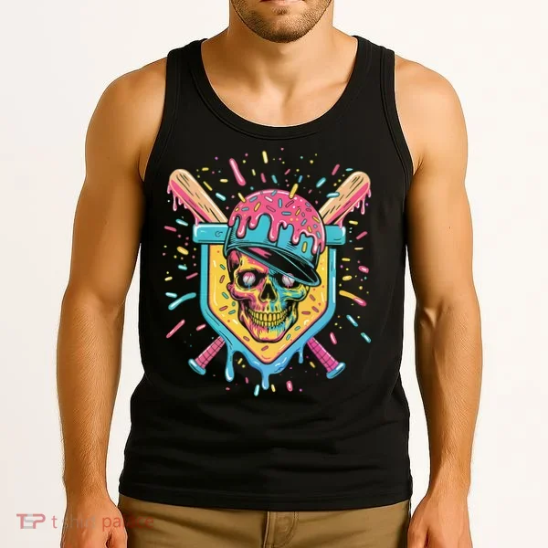 Drip Ice Cream Skull Tank Top