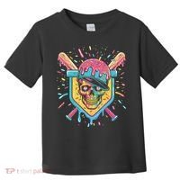 Drip Ice Cream Skull Toddler T-Shirt thumb 0
