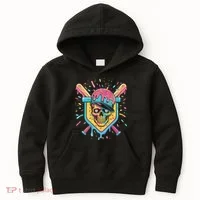 Drip Ice Cream Skull Kids Hoodie thumb 0
