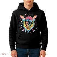 Drip Ice Cream Skull Kids Hoodie thumb 4