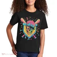 Drip Ice Cream Skull Kids T-Shirt thumb 2