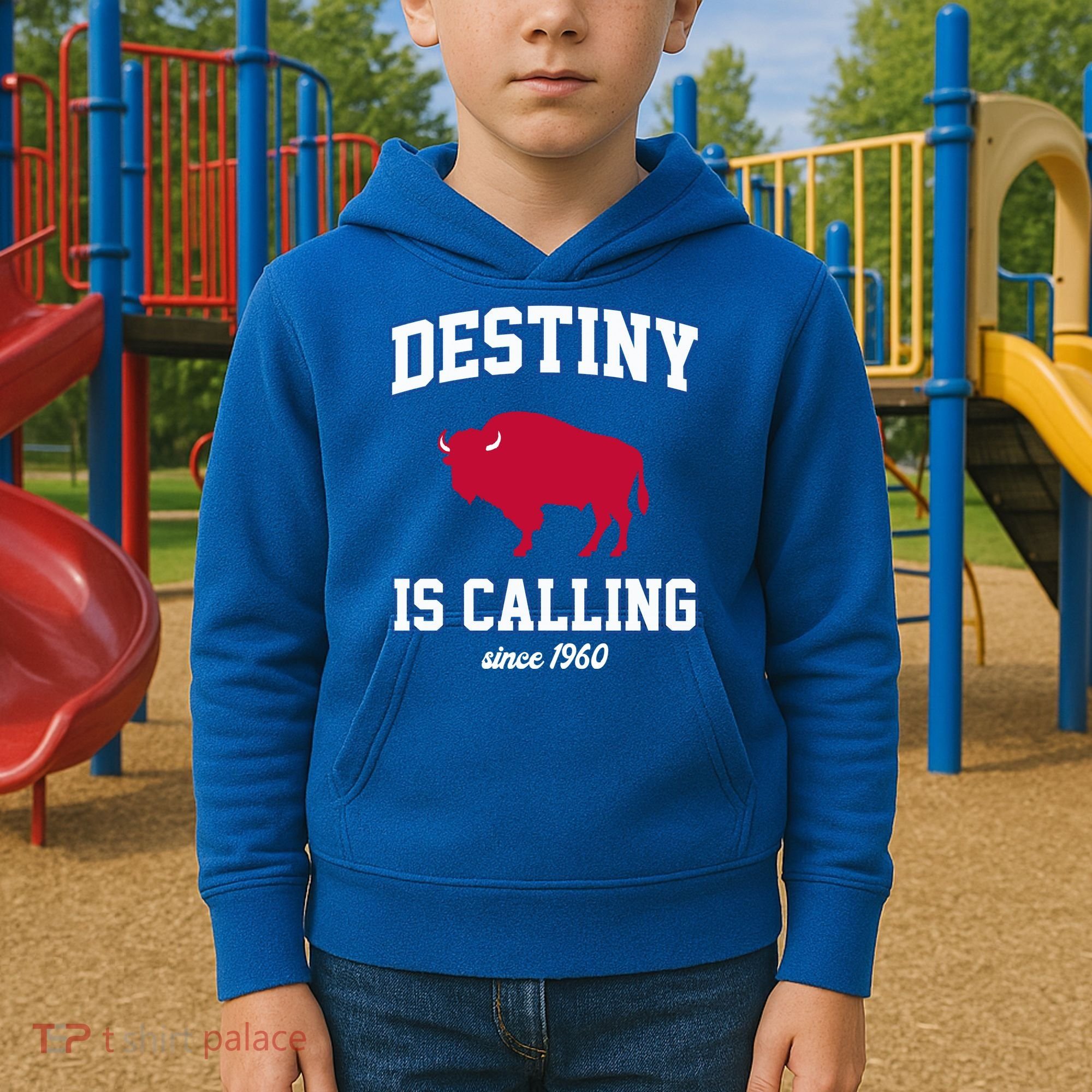 Destiny Is Calling Since 1960 Buffalo Mafia Football Kids Hoodie