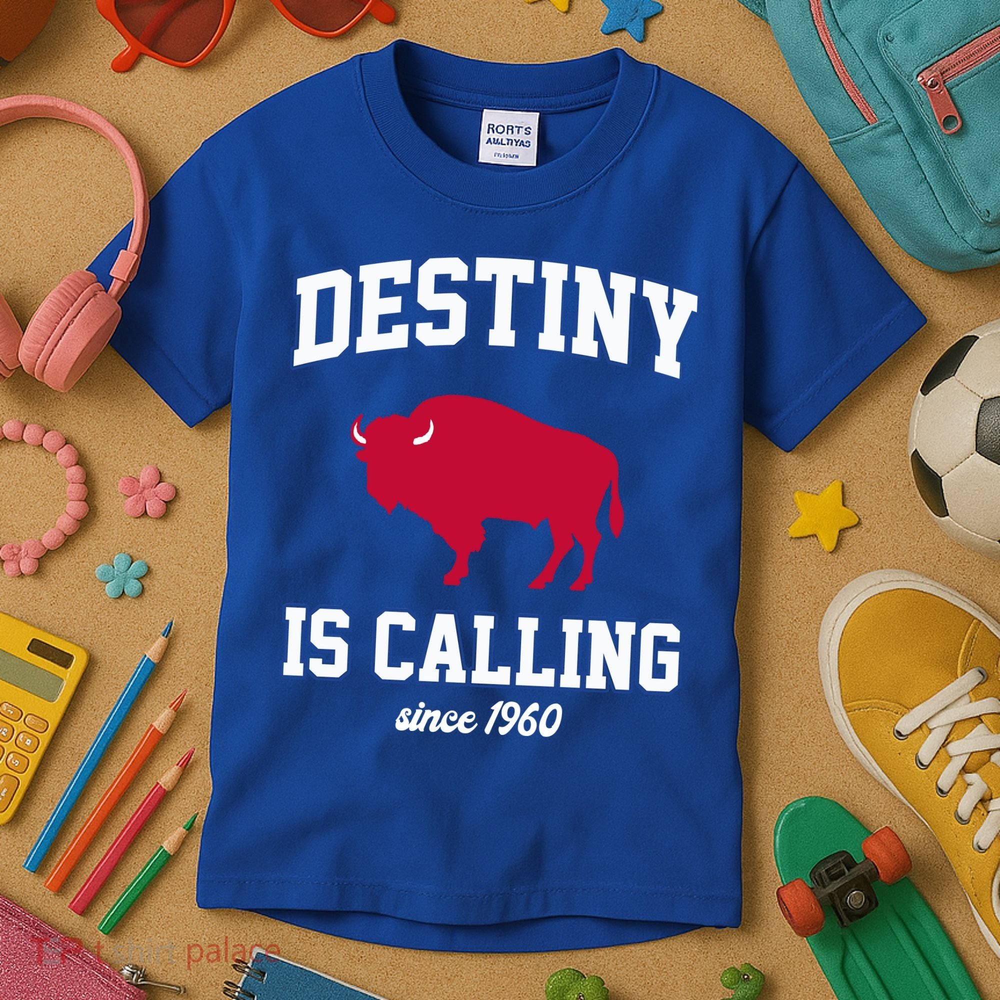 Destiny Is Calling Since 1960 Buffalo Mafia Football Kids T-Shirt