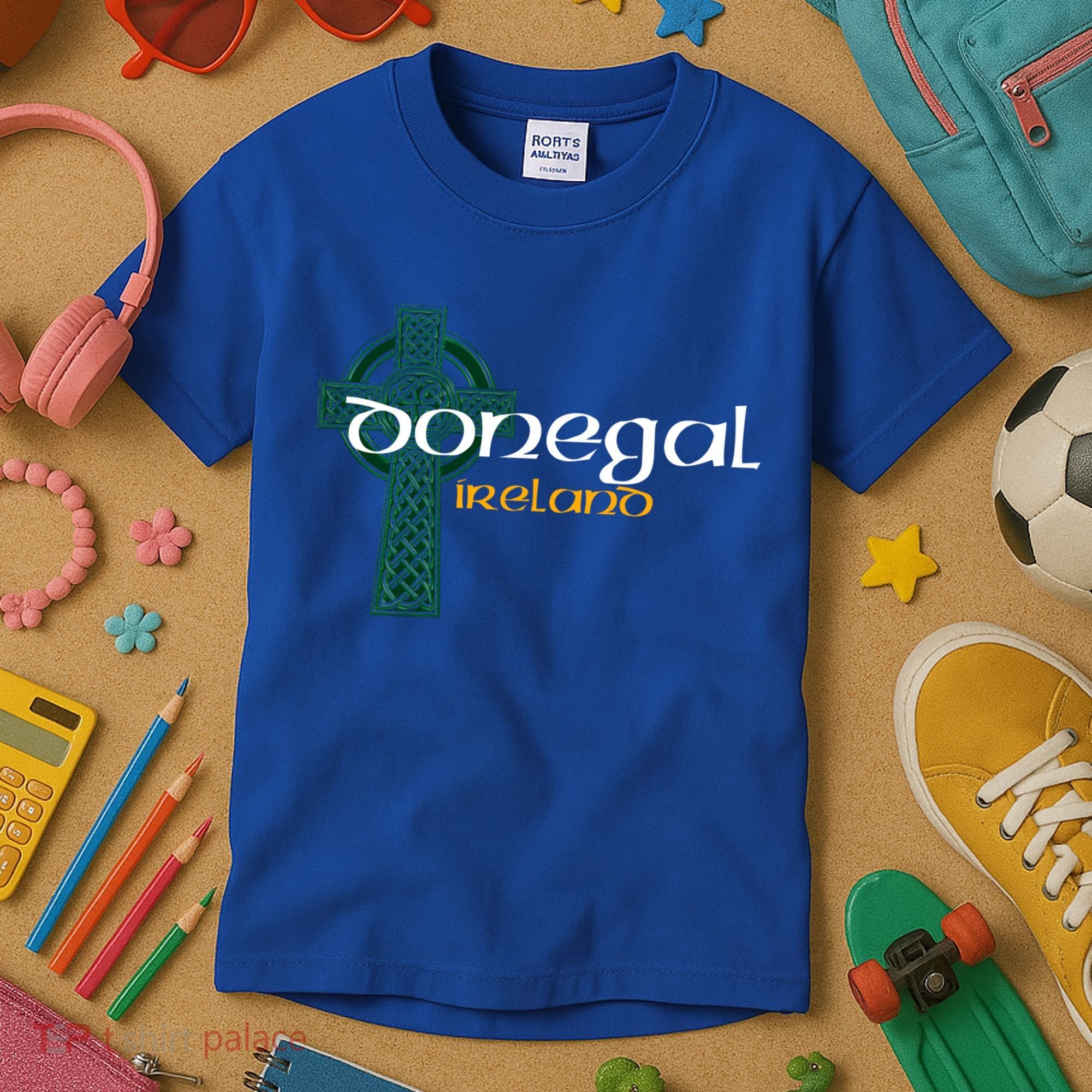 Donegal Ireland County Celtic Gaelic Football And Hurling Cool Gift Kids T-Shirt