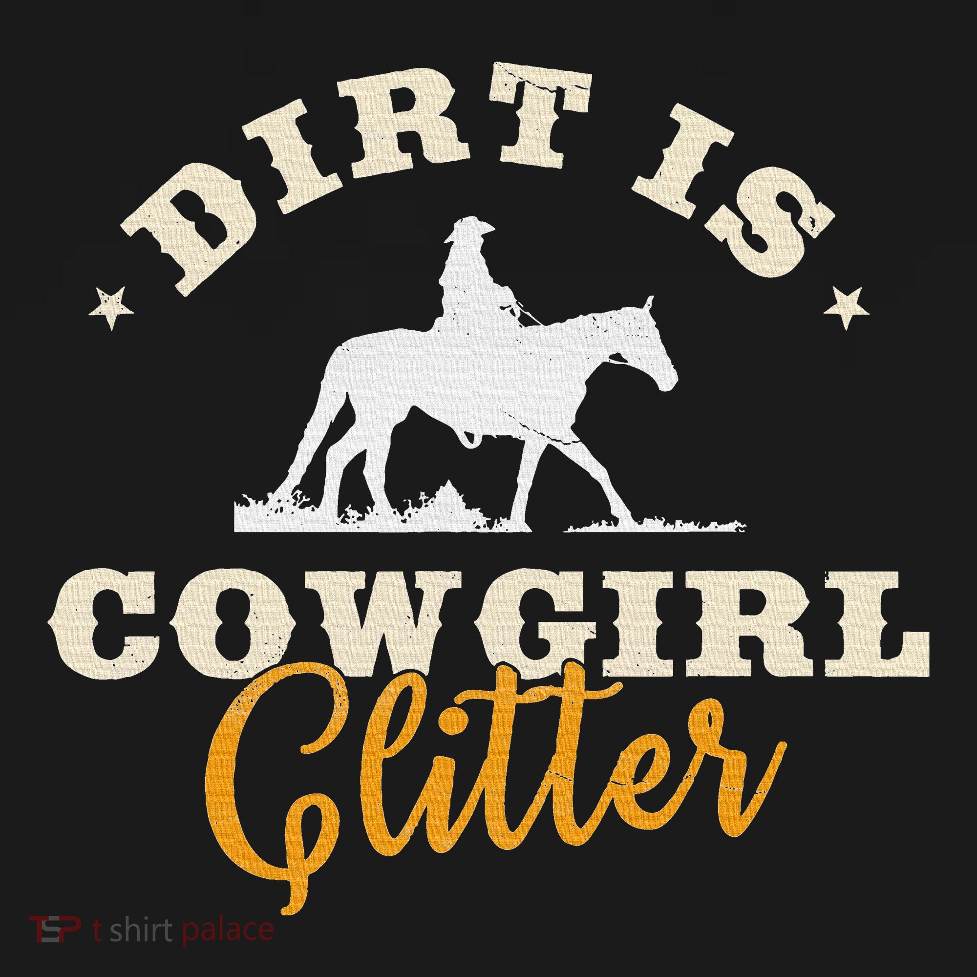 Dirt Is Cowgirl Funny Cattle Rancher Joke Hoodie