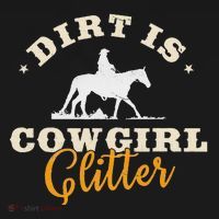 Dirt Is Cowgirl Funny Cattle Rancher Joke Apron thumb 3