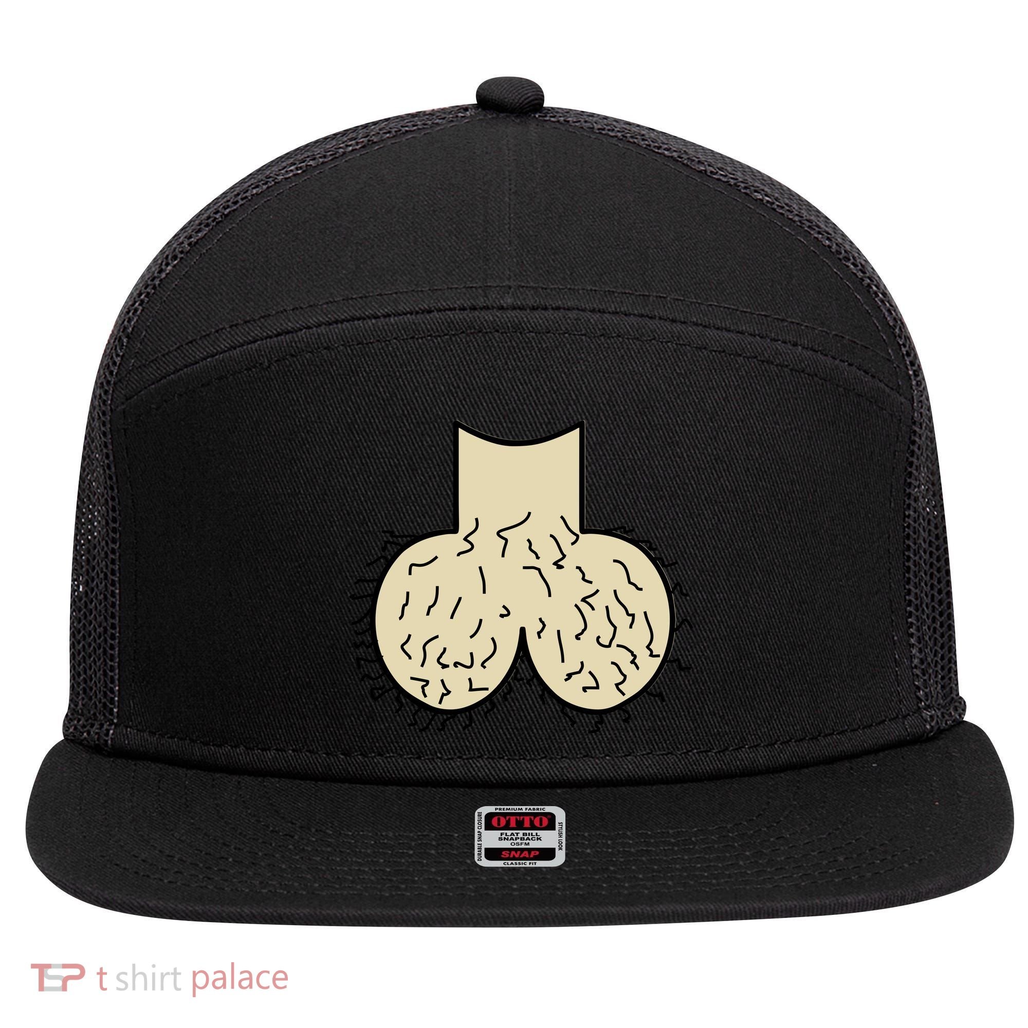 Dick Head Ball Sack 7 Panel Mesh Trucker Snapback Hat