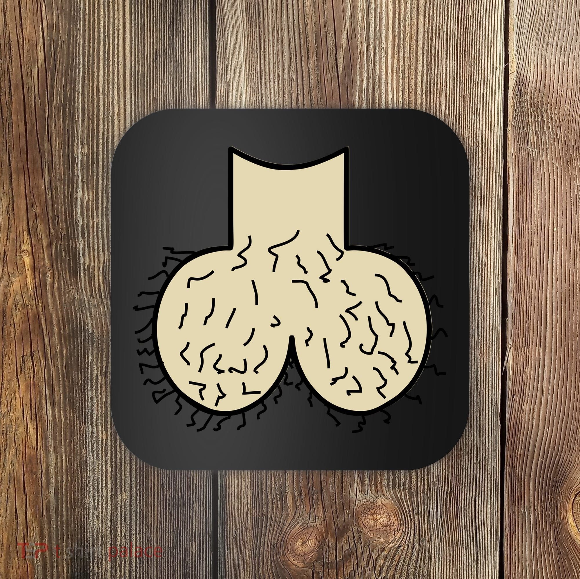 Dick Head Ball Sack Coaster