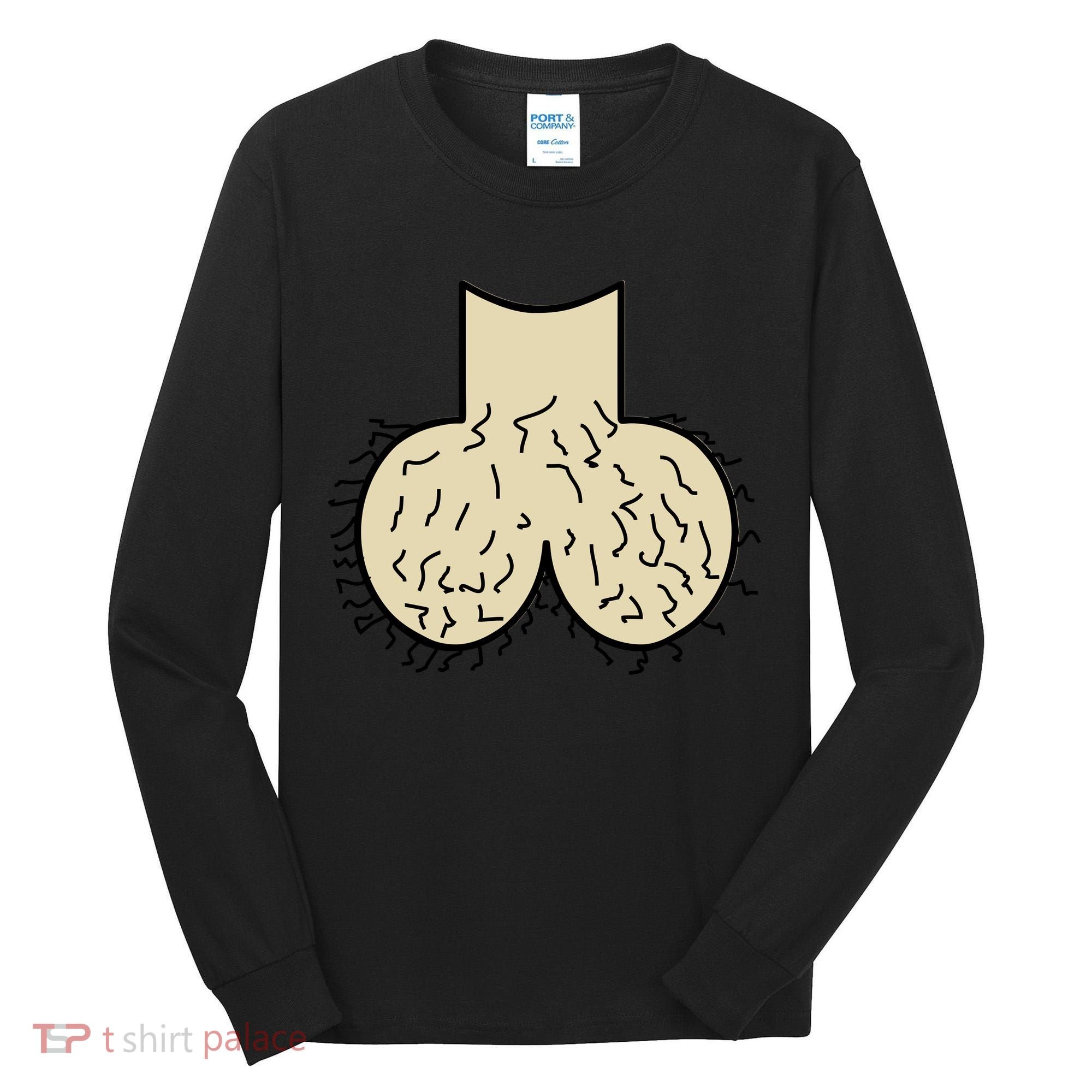 Dick Head Ball Sack Tall Long Sleeve Shirt