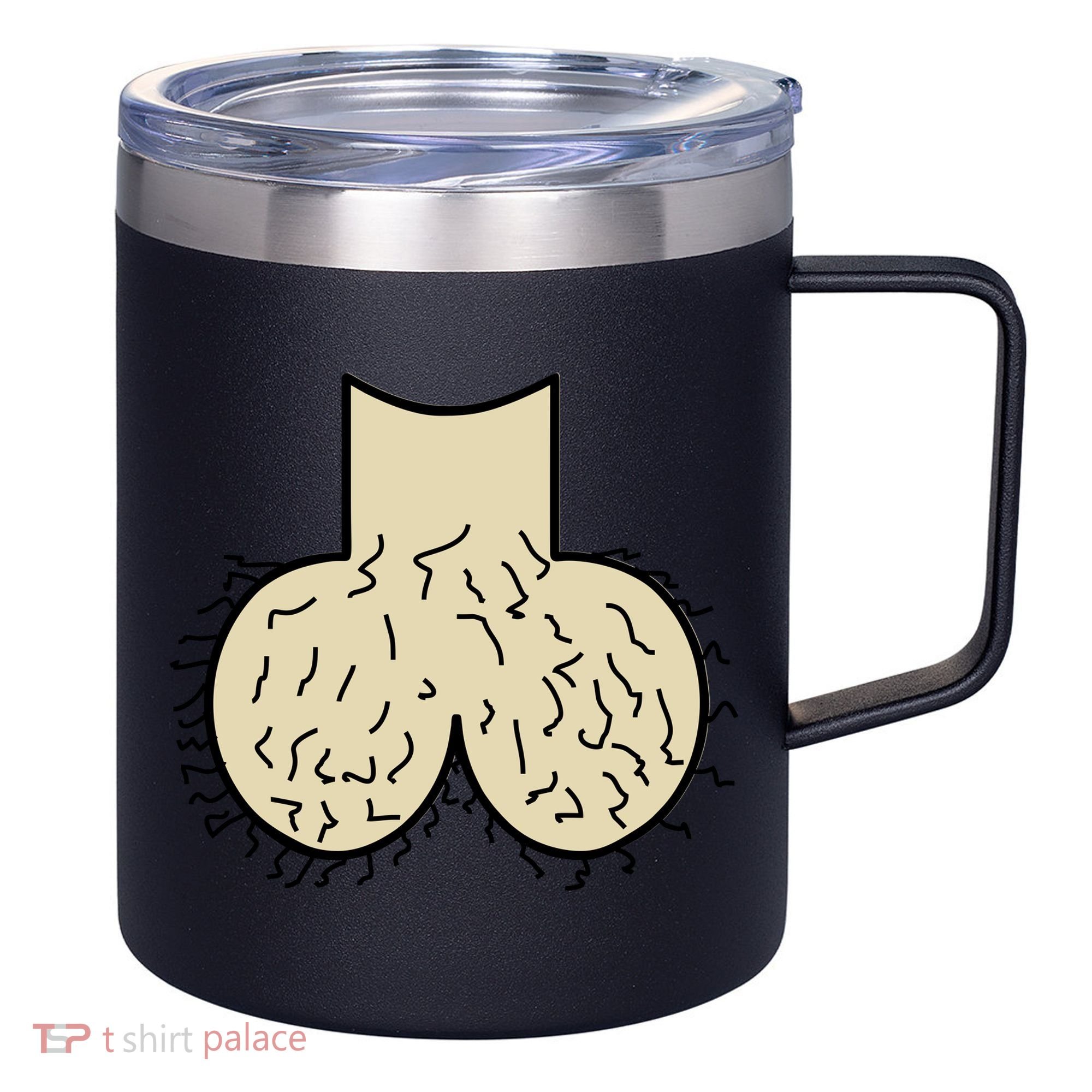 Dick Head Ball Sack 12oz Stainless Steel Coffee Mug