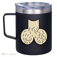 Dick Head Ball Sack 12oz Stainless Steel Coffee Mug thumb 2