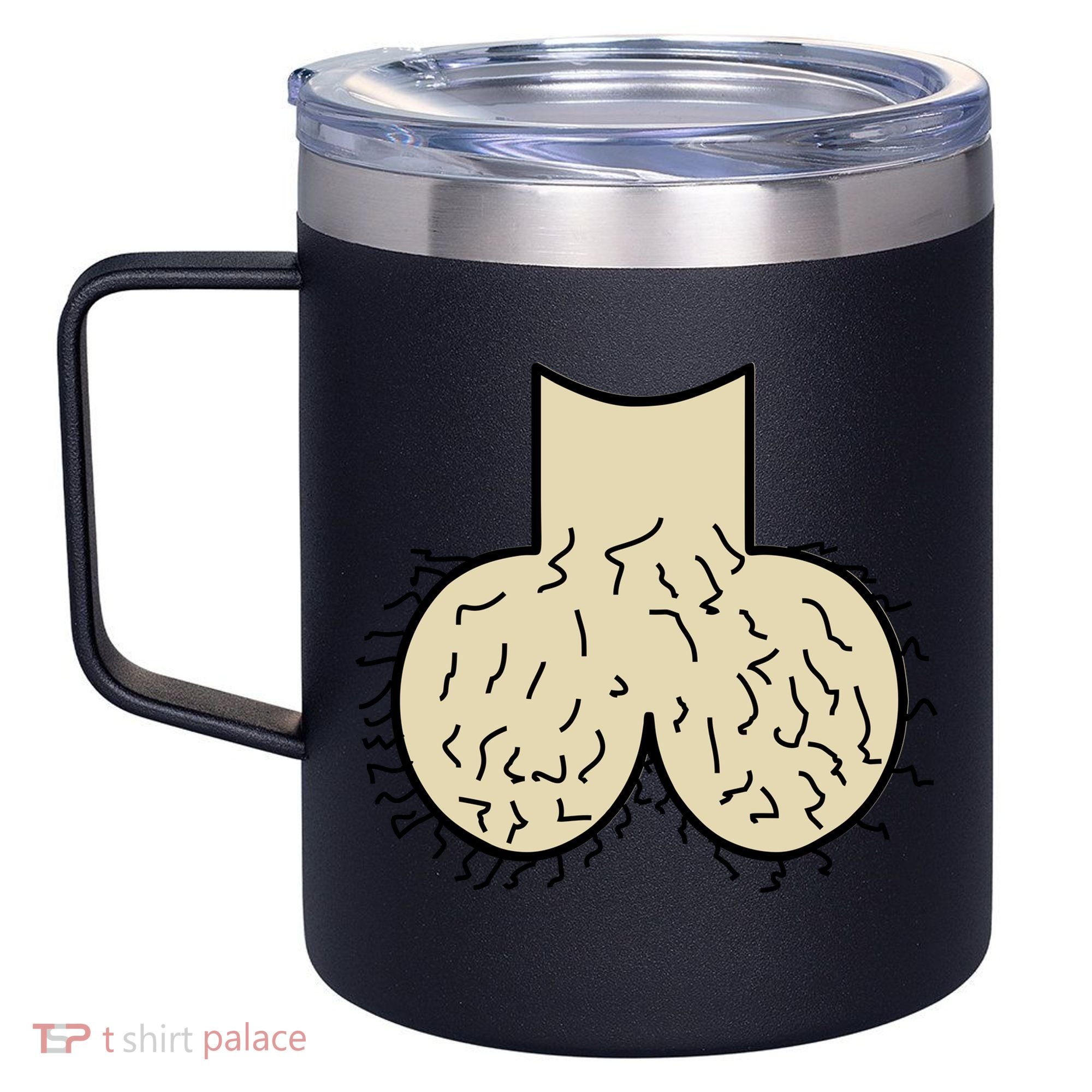 Dick Head Ball Sack 12oz Stainless Steel Coffee Mug