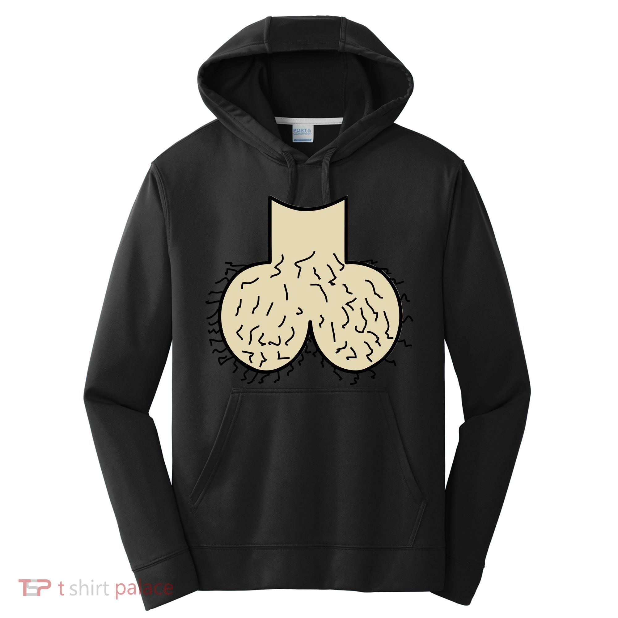 Dick Head Ball Sack Performance Fleece Hoodie
