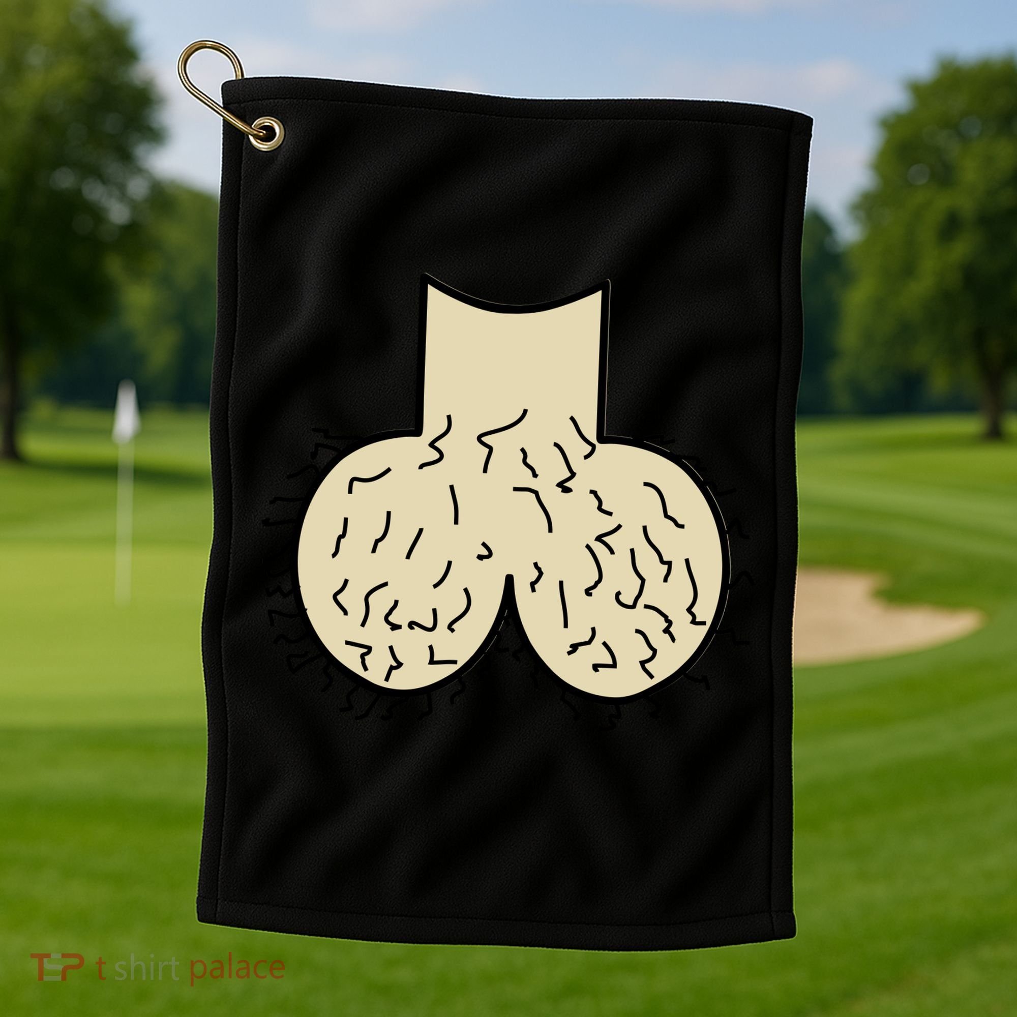 Dick Head Ball Sack Golf Towel
