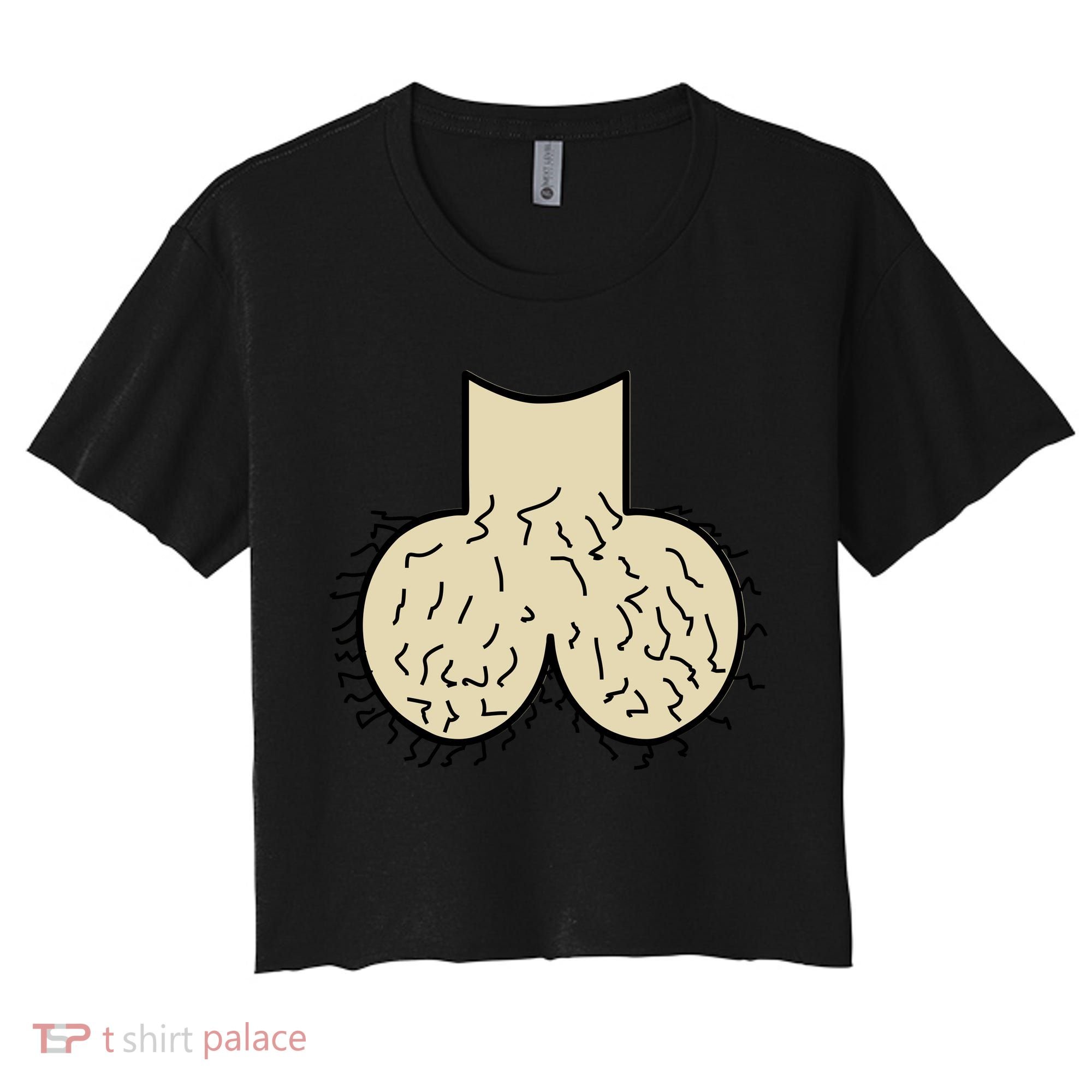 Dick Head Ball Sack Women's Crop Top Tee