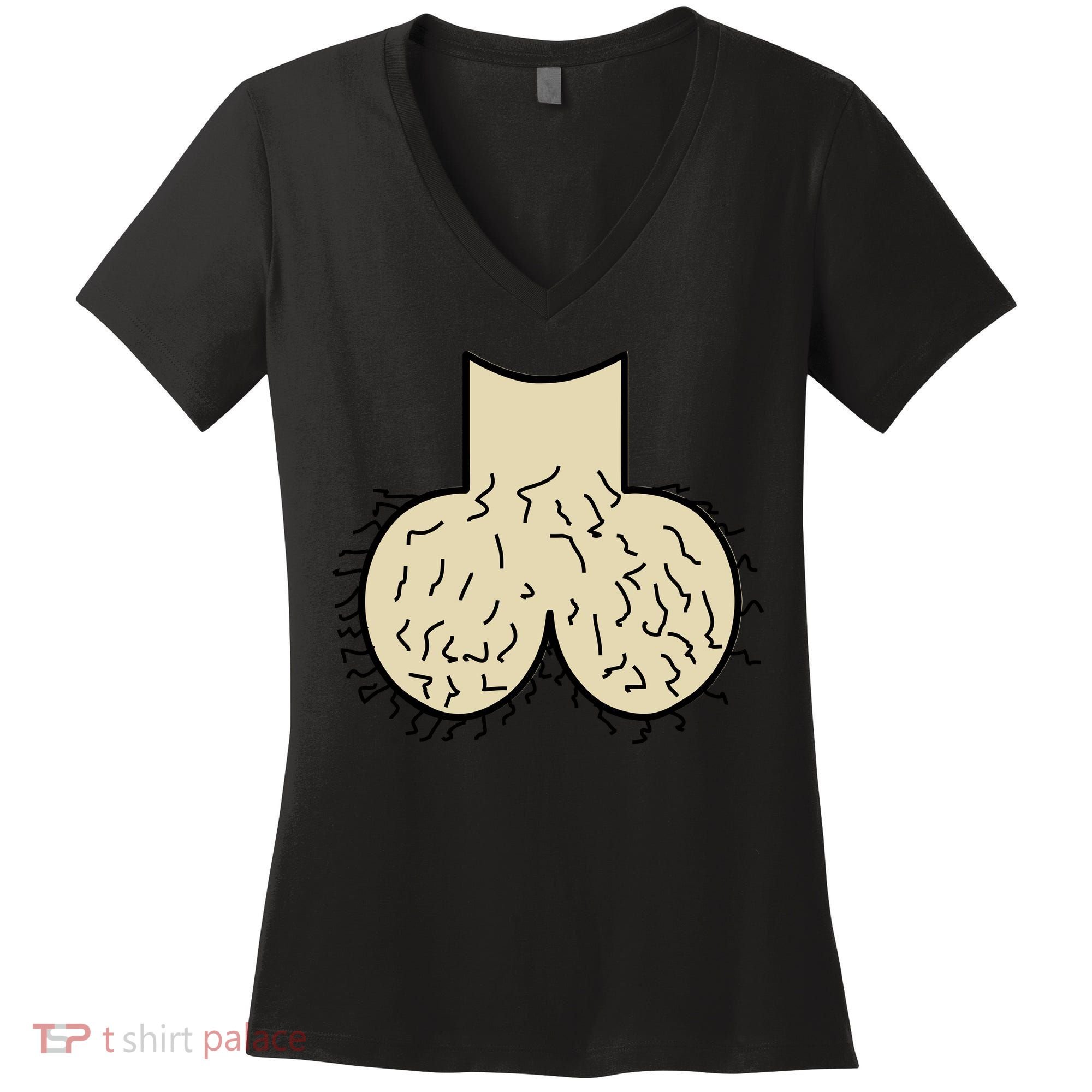 Dick Head Ball Sack Women's V-Neck T-Shirt